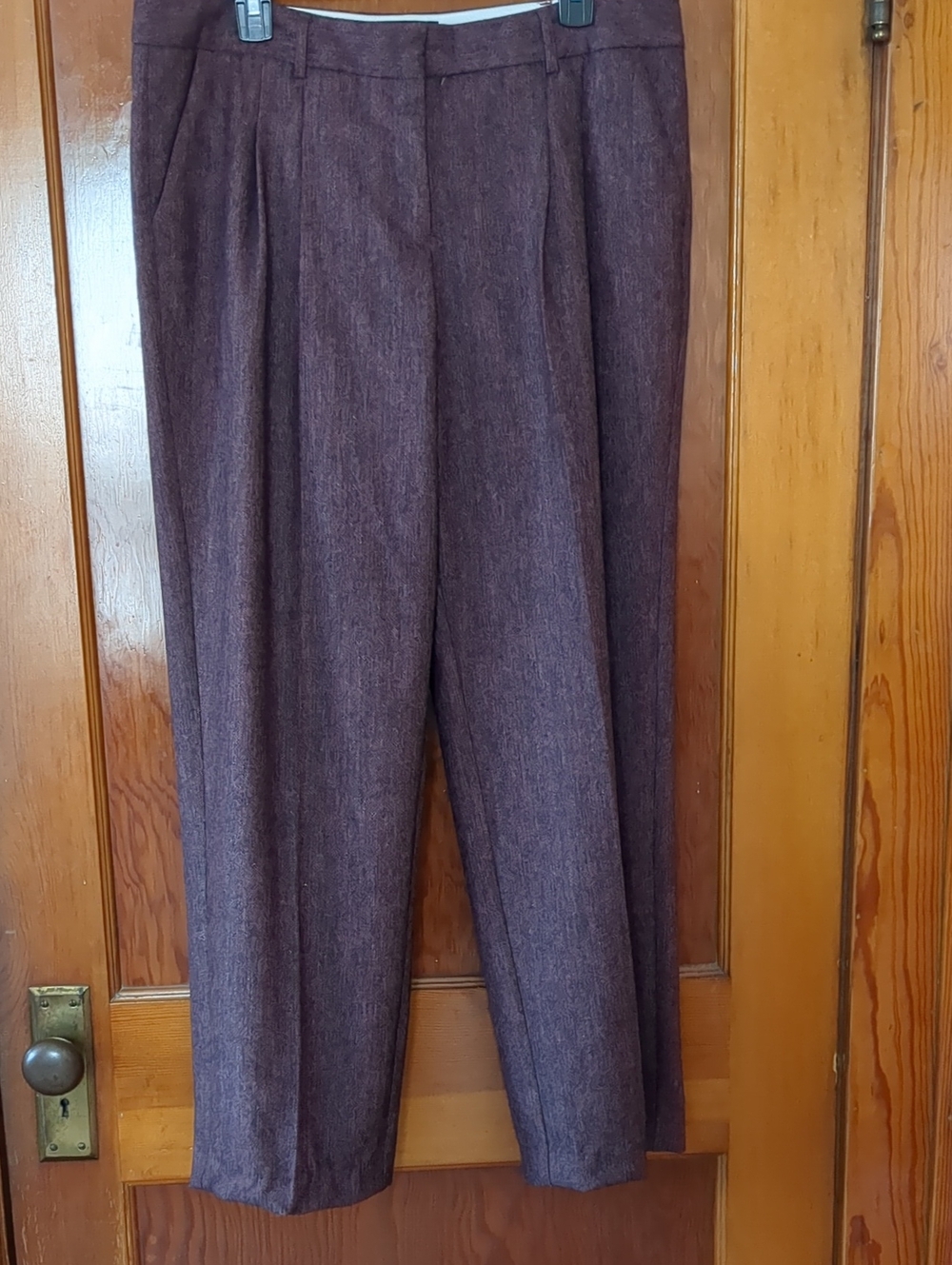 Victoria's Secret Woman's Pol-Blend Burguny Dress Pants And Double Breasted Best
